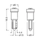 OSRAM LEDRIVING SL W2,3W LED-LAMP 12V 0,25W 6000K W2X4.6D